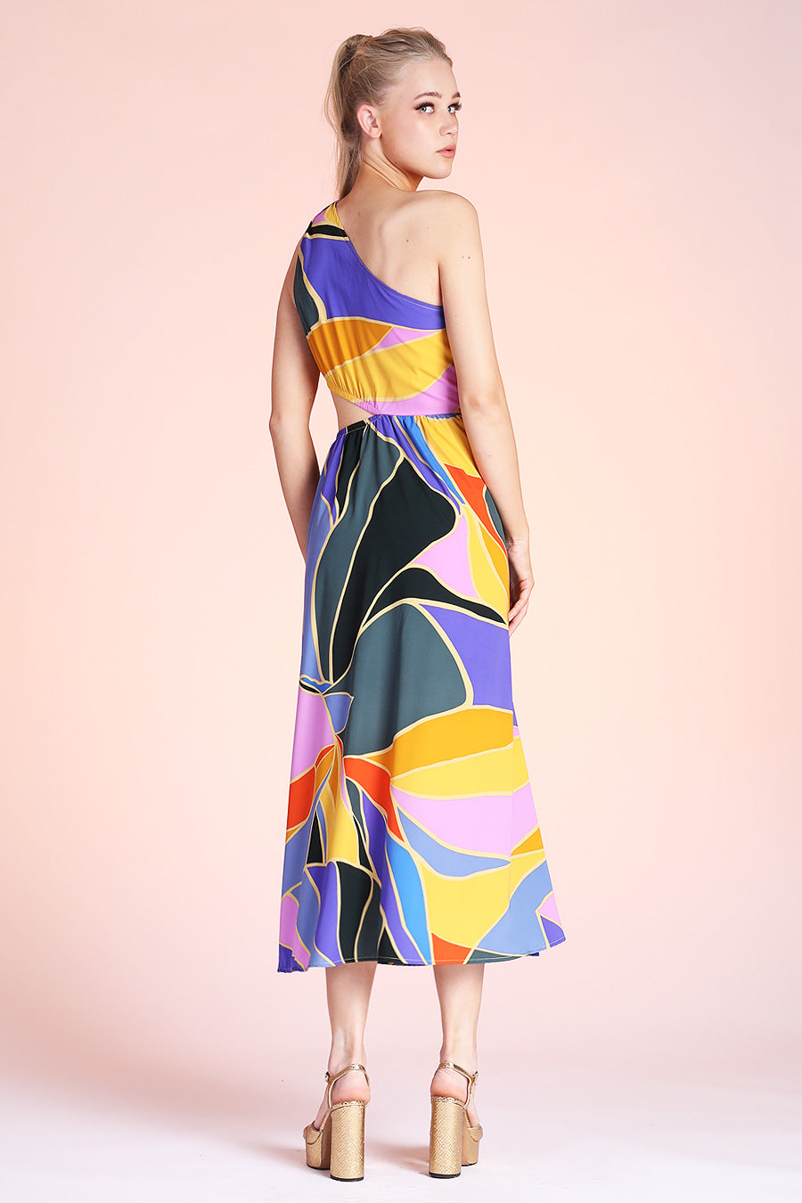 Metamorphosis Cut Out Midi Dress