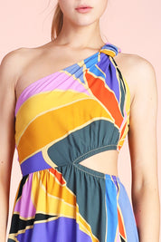 Metamorphosis Cut Out Midi Dress