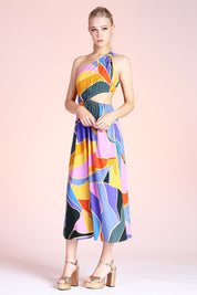 Metamorphosis Cut Out Midi Dress