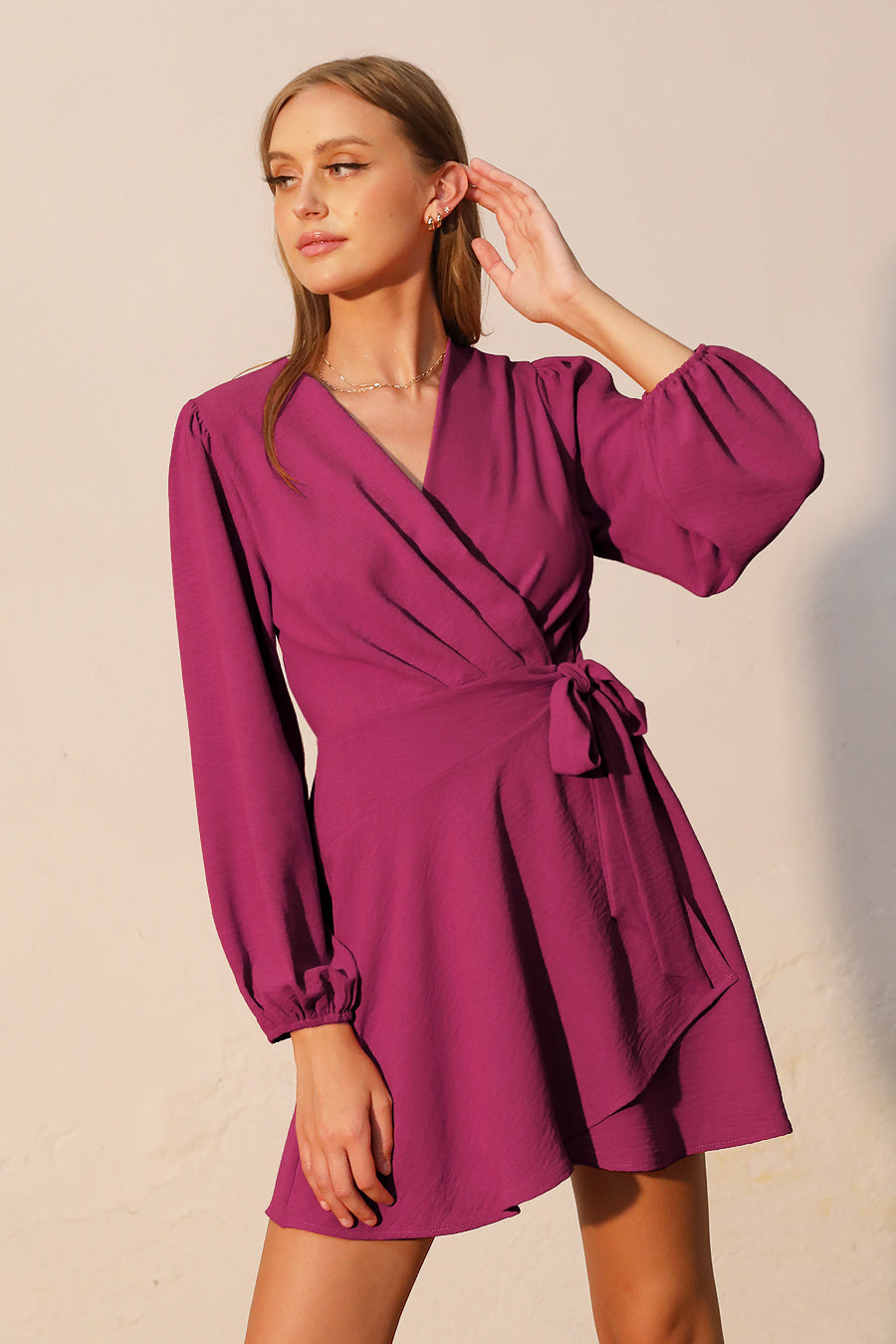 wrap skater dress Grimrose Gorge Wrap Skater Dress