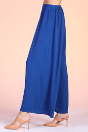 Yoke Wide Leg Swing Pants
