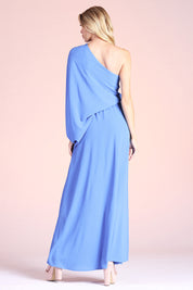 Slouchy One Shoulder Maxi Dress