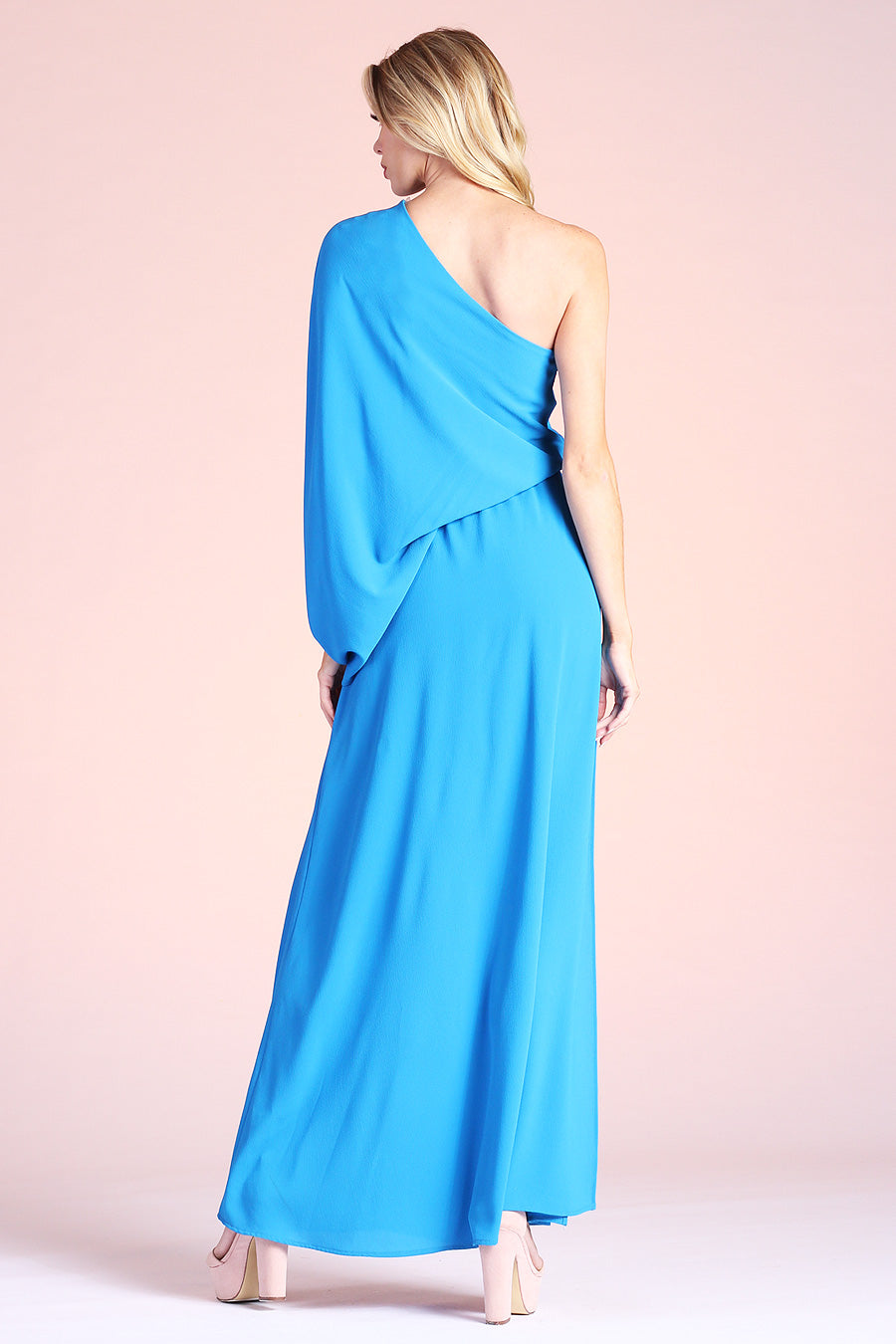 Slouchy One Shoulder Maxi Dress