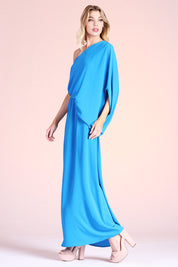 Slouchy One Shoulder Maxi Dress