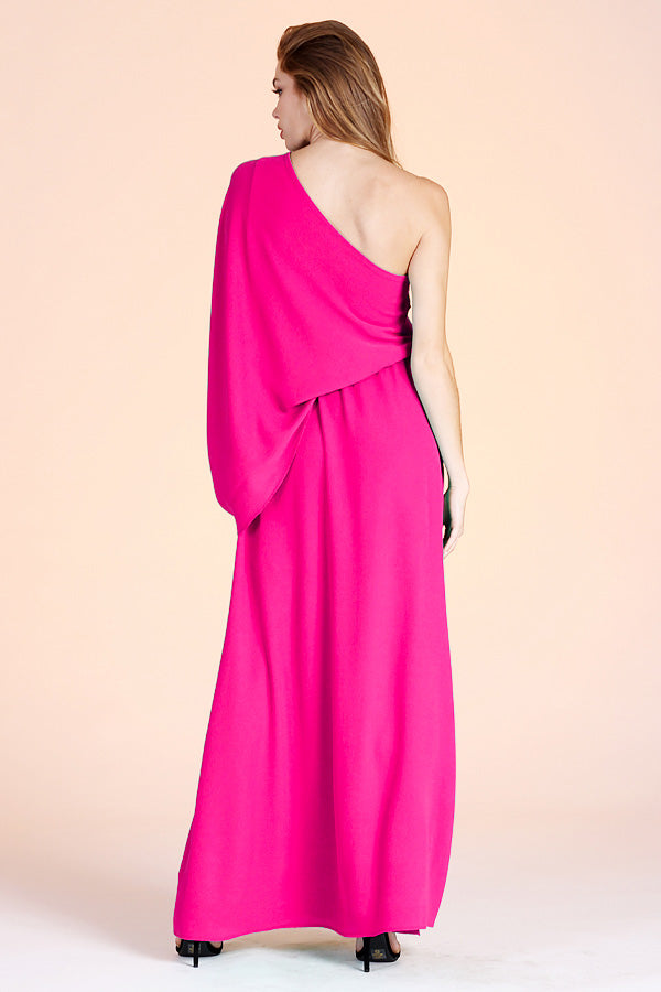 Slouchy One Shoulder Maxi Dress