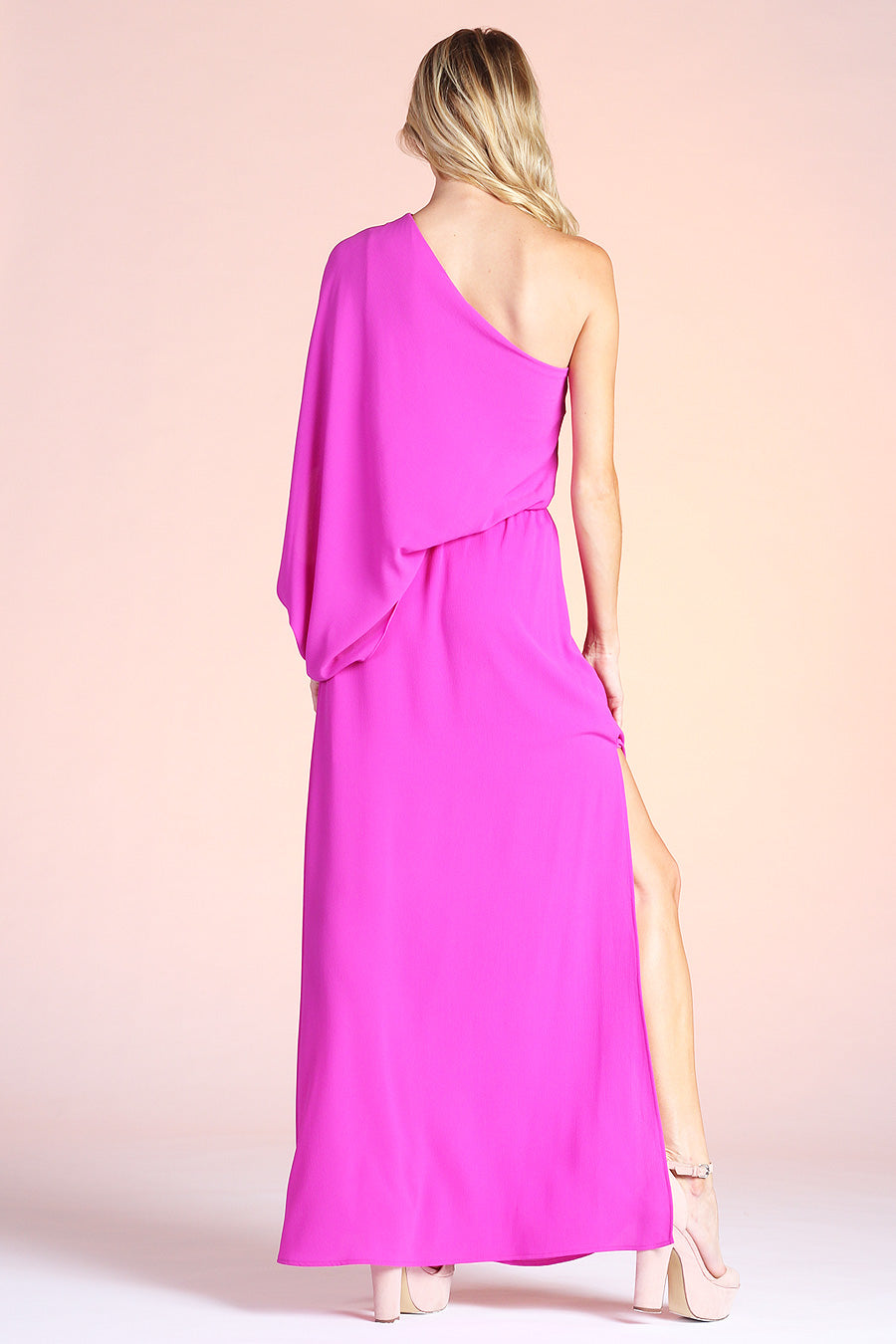 Slouchy One Shoulder Maxi Dress