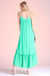 Ruffle Cami Ankle Maxi