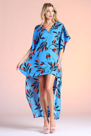 Havana Fern High Low Caftan Dress