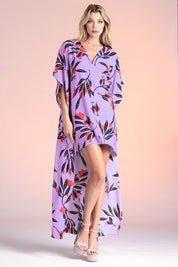 Havana Fern High Low Caftan Dress