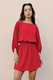 Boat Neck Dolman Dress