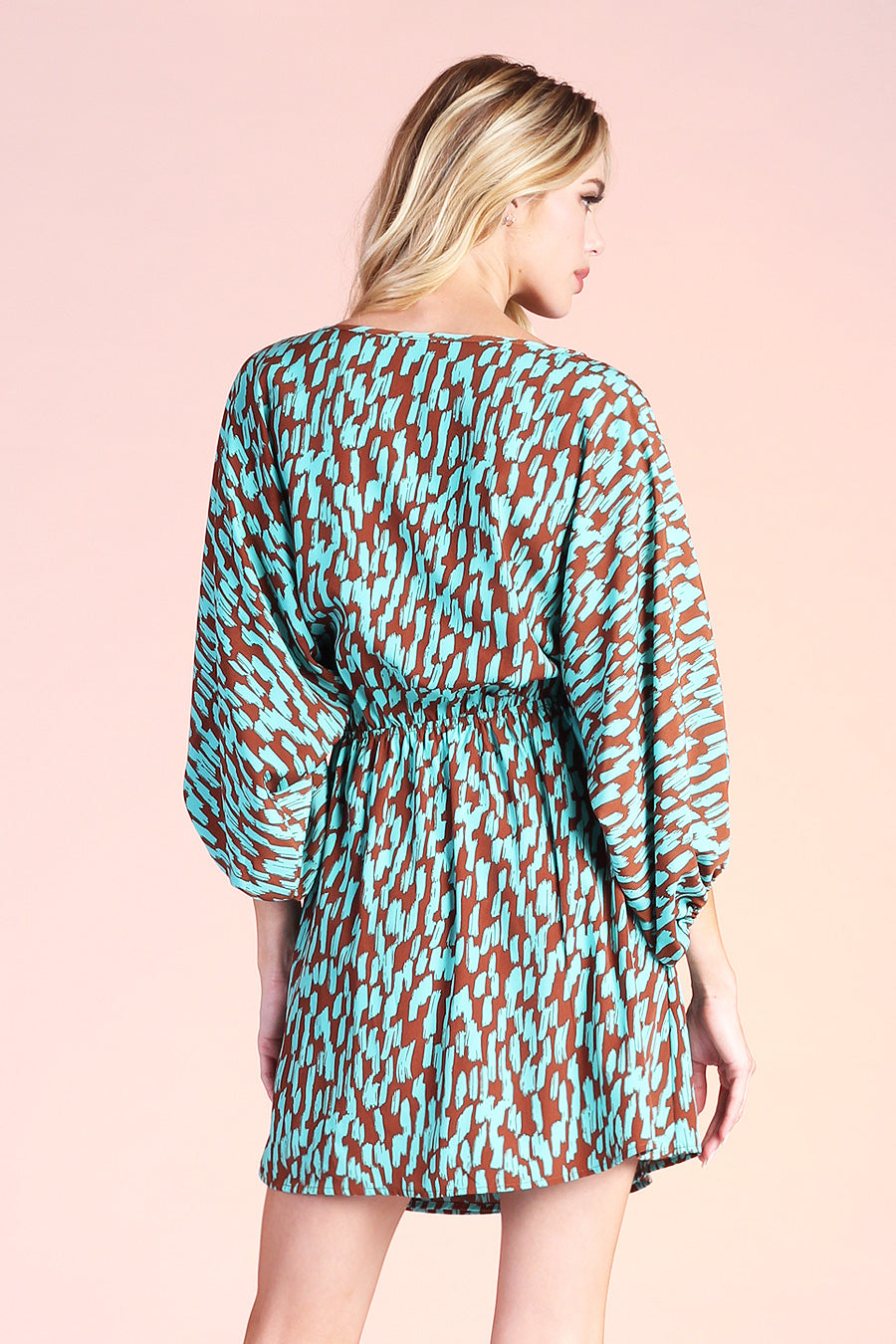 Bold Strokes Boat Neck Dolman Dress