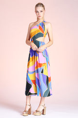 Metamorphosis Cut Out Midi Dress