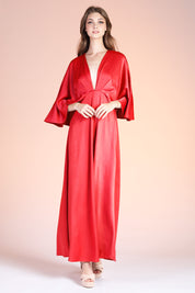 Satin Crepe Maxi Dress