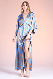 Frida Luxe Satin Kimono Maxi