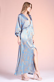 Frida Luxe Satin Kimono Maxi