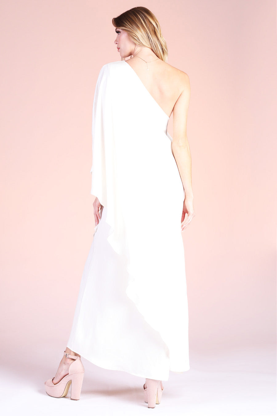 Soft Athena One Shoulder Maxi