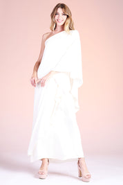 Soft Athena One Shoulder Maxi