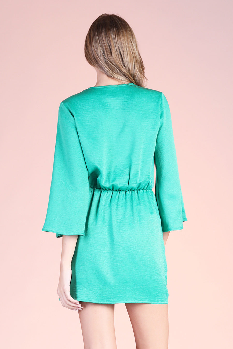 Bell Sleeve Bodycon Dress Green / Small Bell Sleeve Bodycon Dress Green / Small
