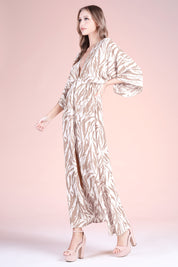 Thunderbolt Center Split Maxi Dress