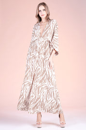 Thunderbolt Center Split Maxi Dress