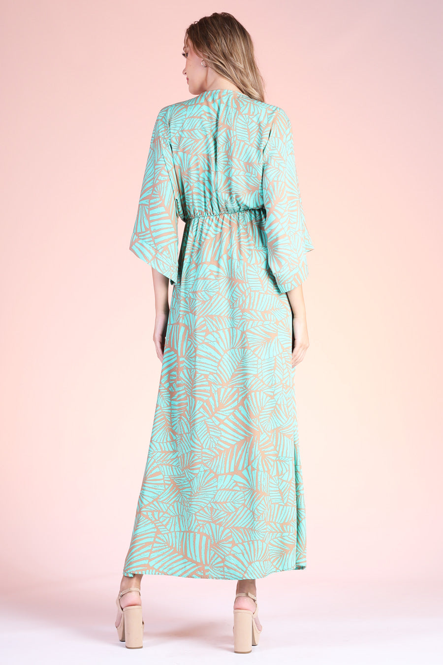 Soft Leaf Kimono Maxi