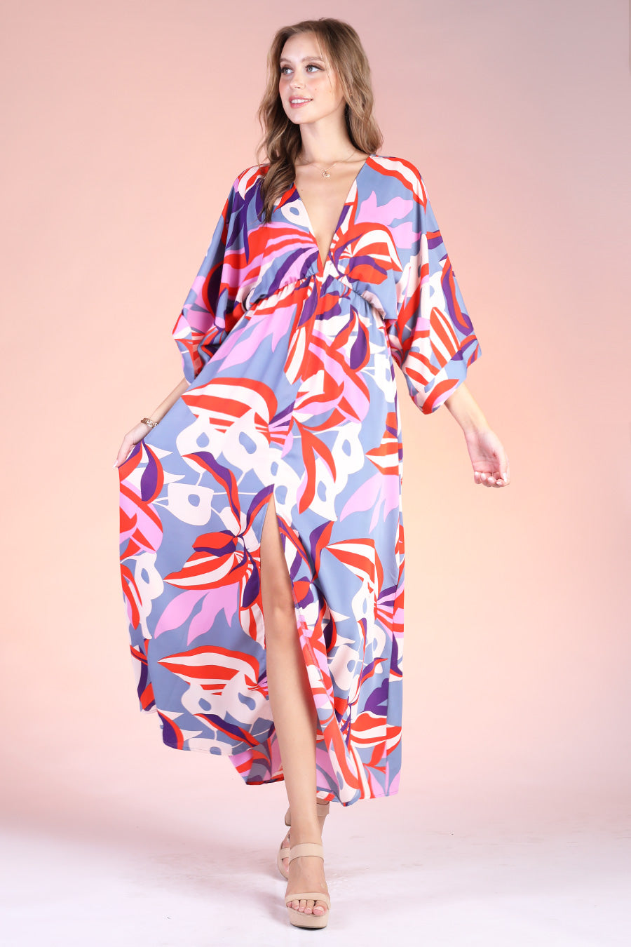 Blooming Lily Kimono Maxi