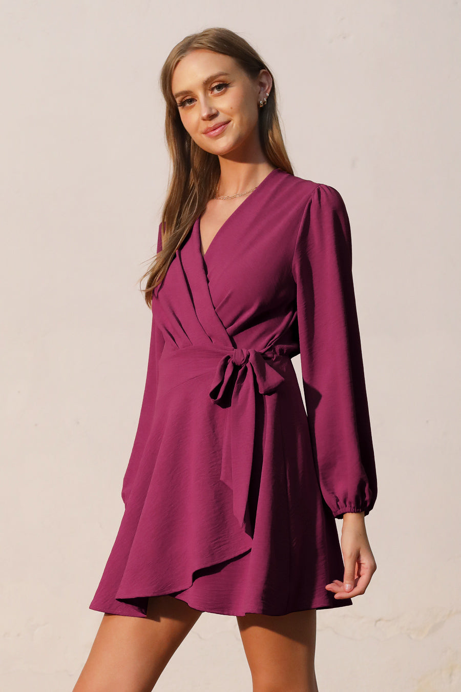 satin skater dress long sleeve Sweet Victory Satin Skater Dress