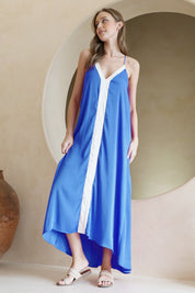 Contrast Band Cami Maxi Dress