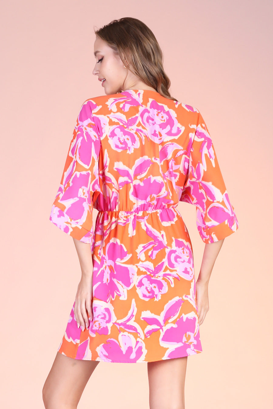 Kai Flower Classic Kimono Dress