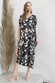 Paloma Satin Caftan Maxi Dress - Ahri