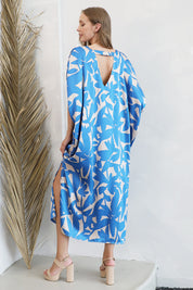 Paloma Satin Caftan Maxi Dress - Ahri