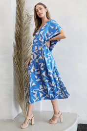 Paloma Satin Caftan Maxi Dress - Ahri