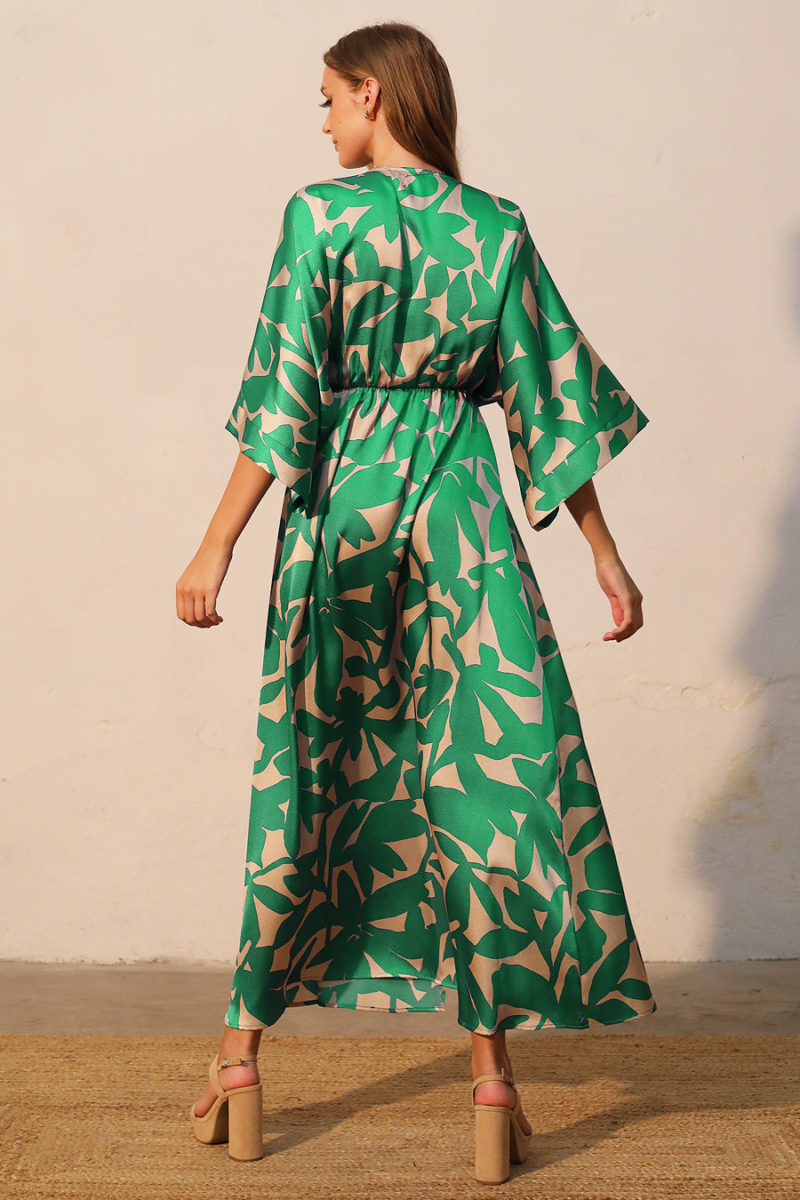Paloma Satin Kimono Maxi Dress Paloma Satin Kimono Maxi Dress