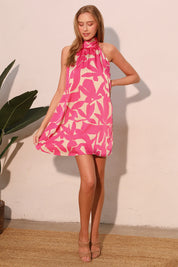 Paloma Satin Halter Dress