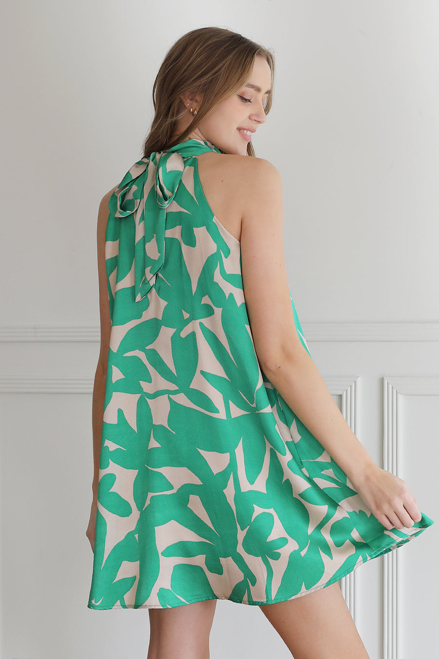 Paloma Satin Halter Dress