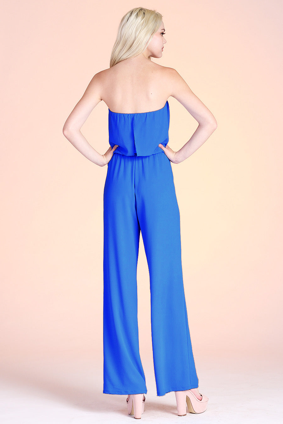 Simple Strapless Jumpsuit