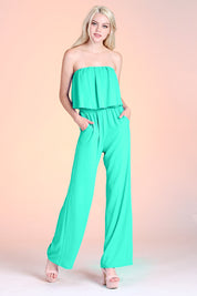 Simple Strapless Jumpsuit