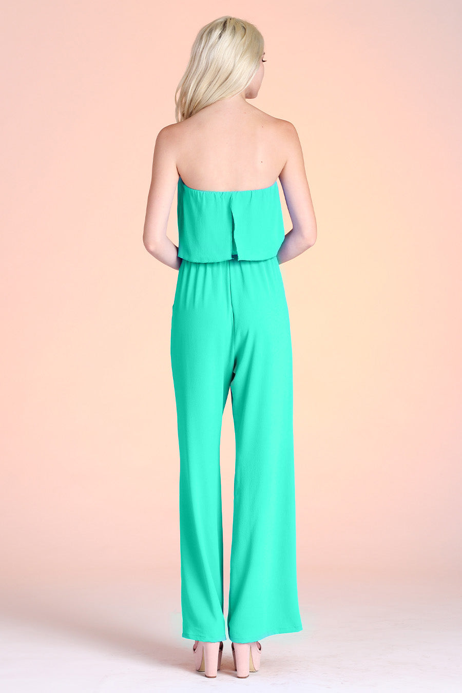 Simple Strapless Jumpsuit