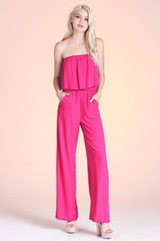 Simple Strapless Jumpsuit