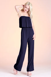 Simple Strapless Jumpsuit