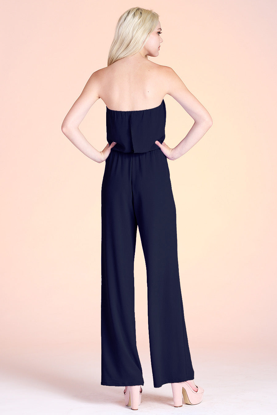 Simple Strapless Jumpsuit