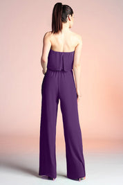 Simple Strapless Jumpsuit