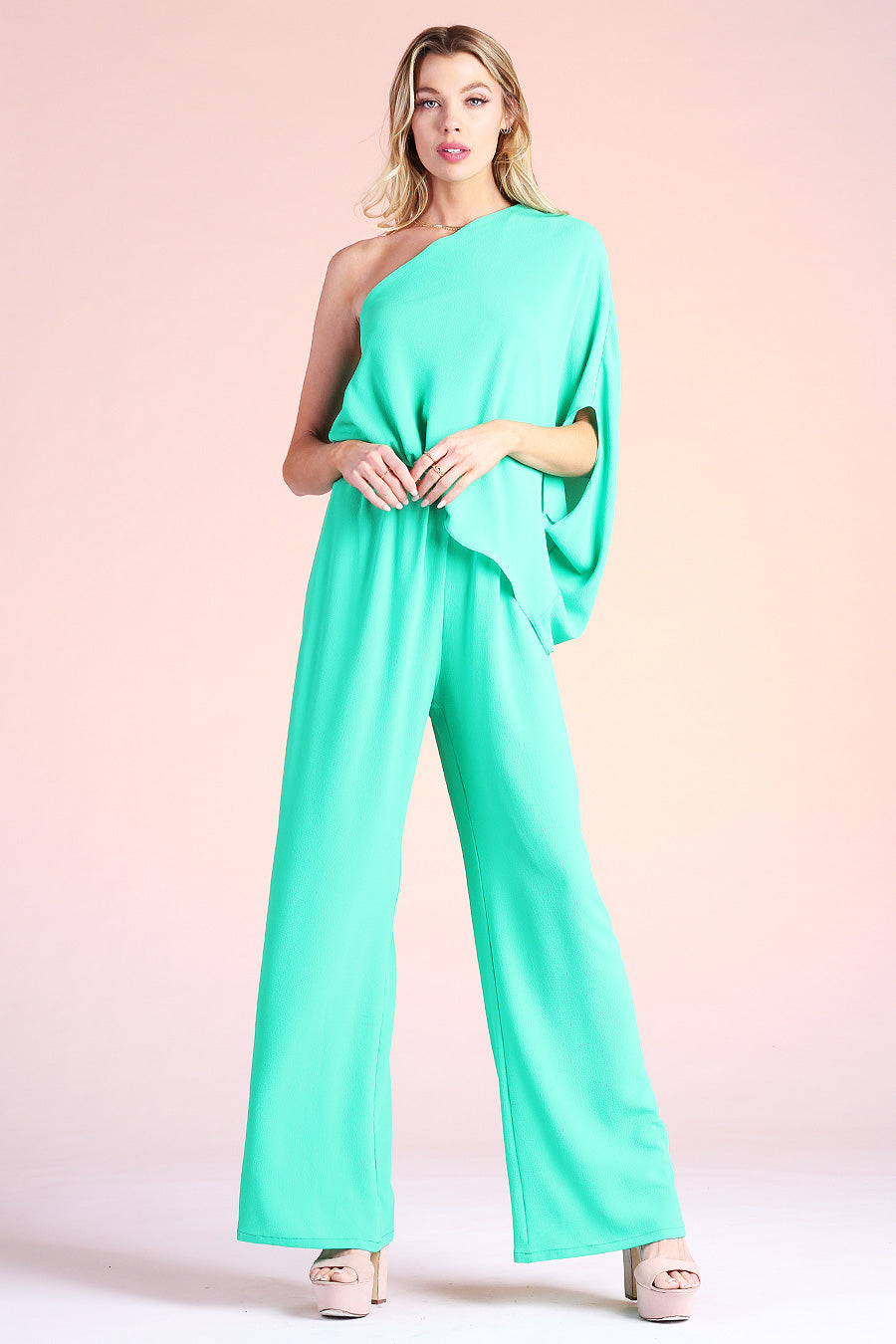 Slouchy One Shoulder Jumpsuit