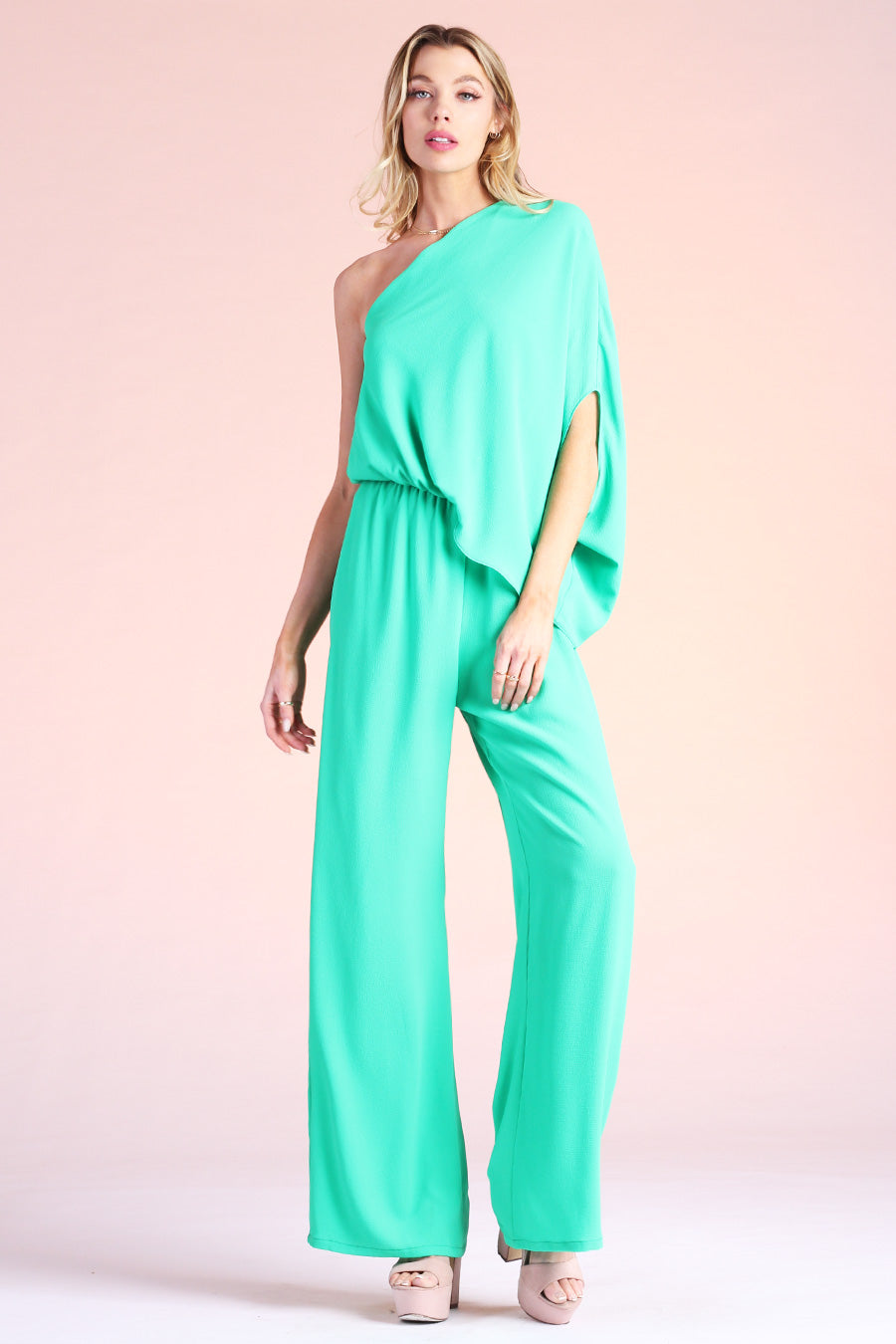 Slouchy One Shoulder Jumpsuit