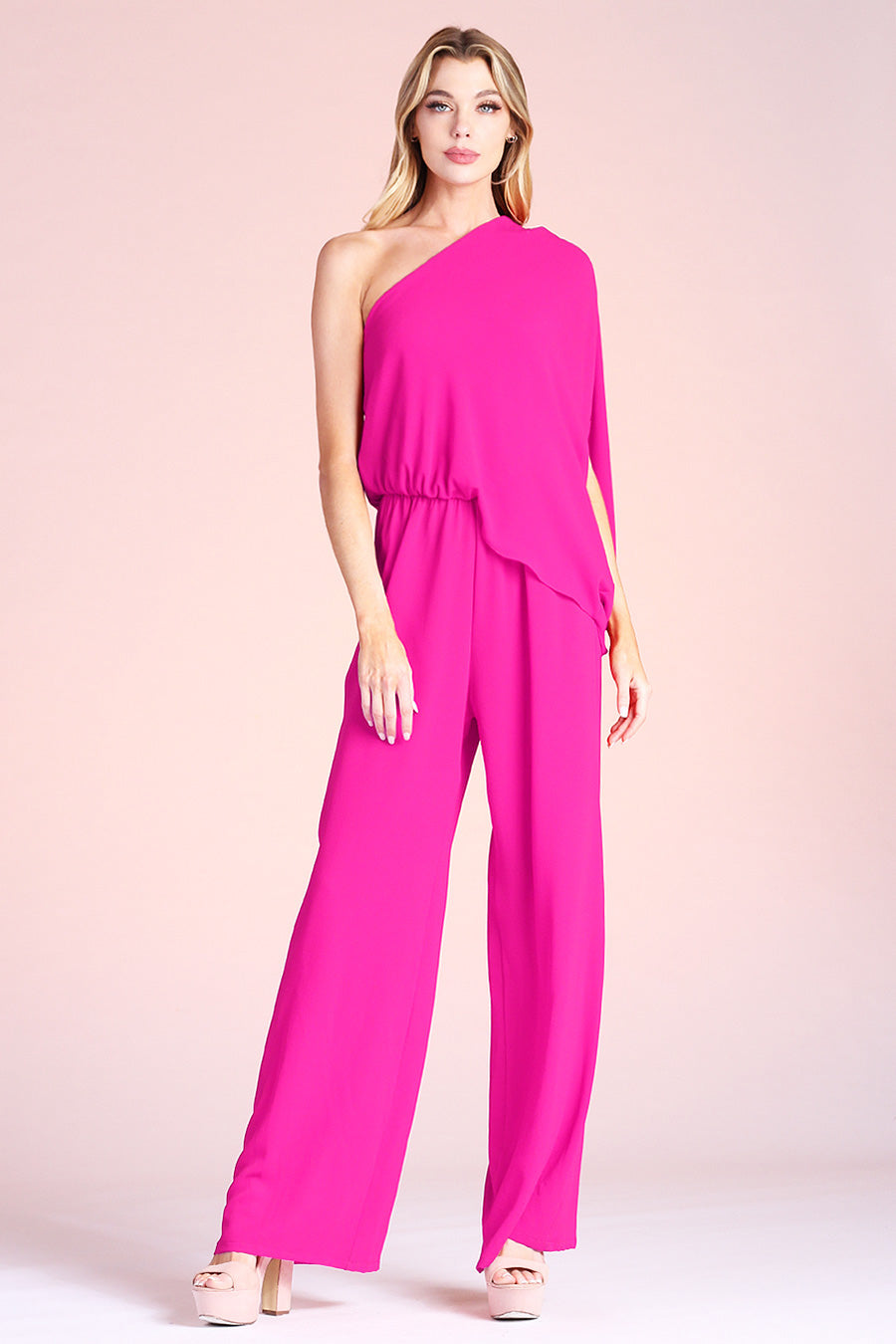 Slouchy One Shoulder Jumpsuit