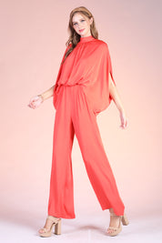 Mock Neck Caftan Jumpsuit