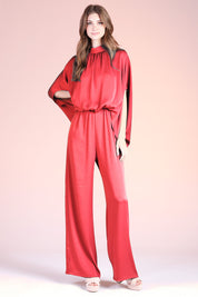 Mock Neck Caftan Jumpsuit