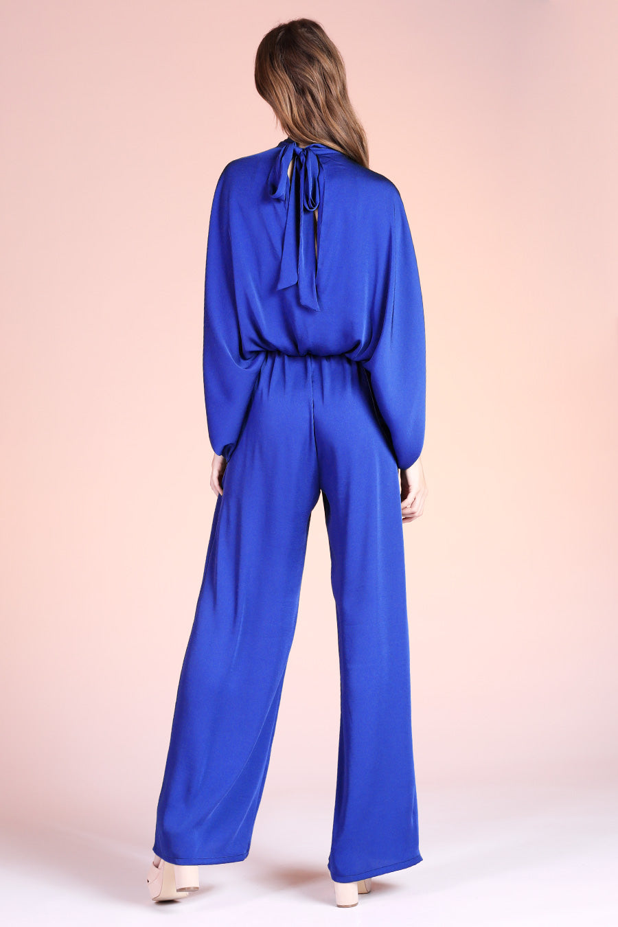 Mock Neck Caftan Jumpsuit