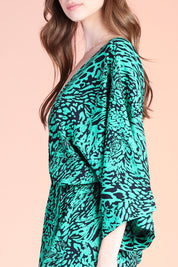 Vivid Leopard Kimono Jumpsuit