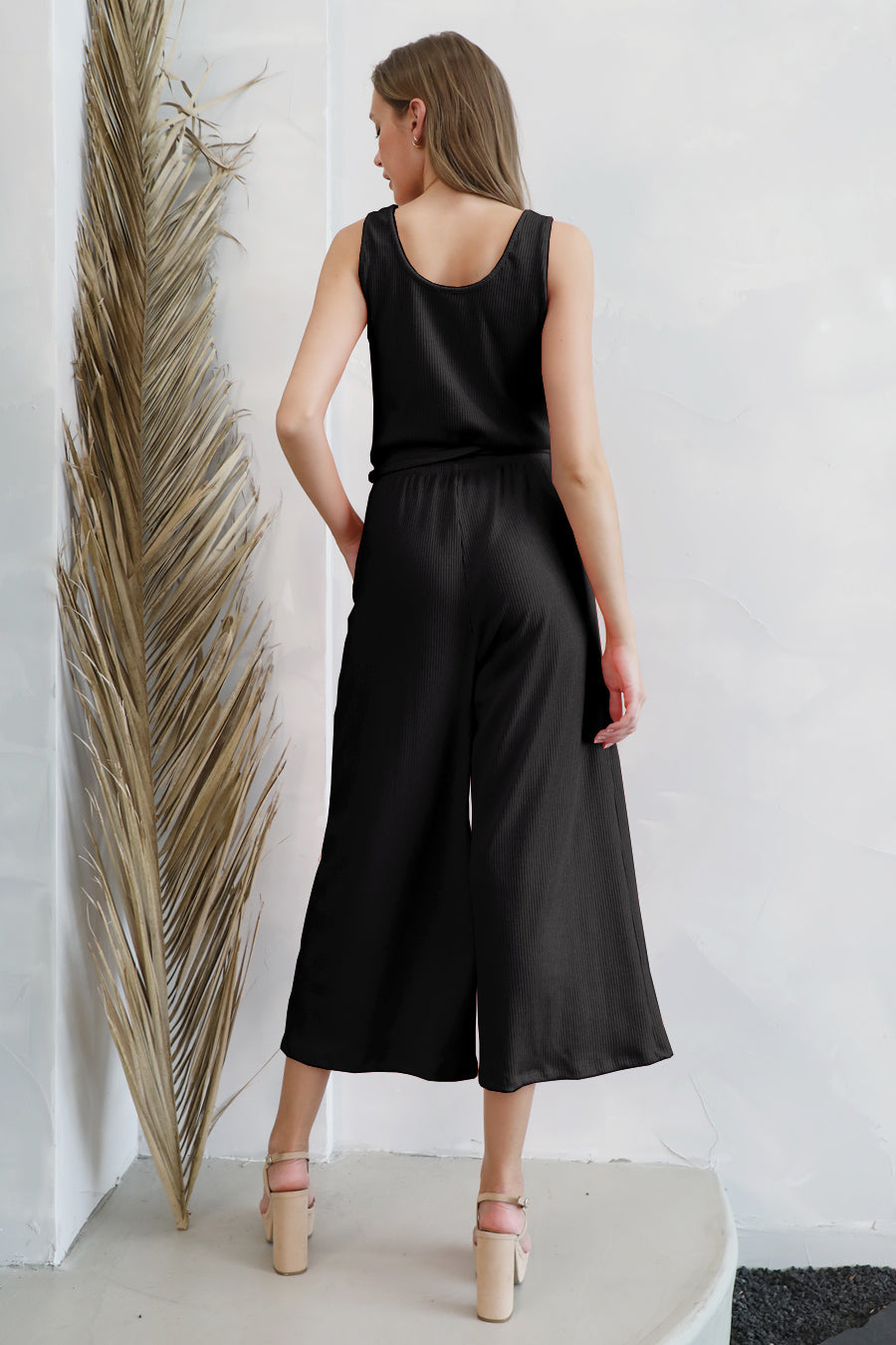 Casual Weekend Knit Tank Jumpsuit